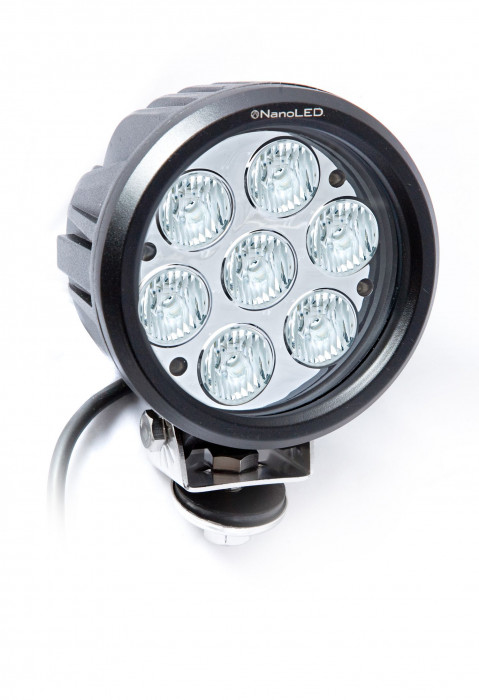 Фара светодиодная NANOLED 70W, круглая, 7 LED CREE X-ML, Euro, D150*85 мм