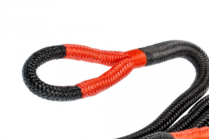 Трос кинетический черный 13мм х 6м, нагрузка до 3,8 тонн, плетеные проушины в Сумке