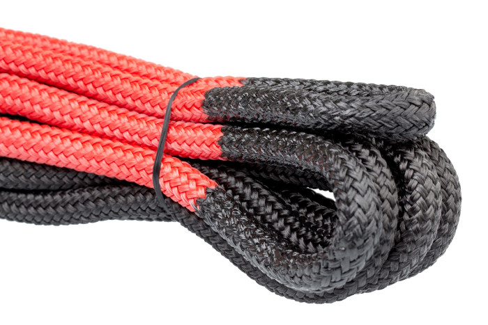 Трос кинетический черный 13мм х 6м, нагрузка до 3,8 тонн, плетеные проушины в Сумке