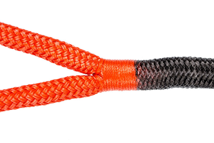 Трос кинетический черный 13мм х 6м, нагрузка до 3,8 тонн, плетеные проушины в Сумке