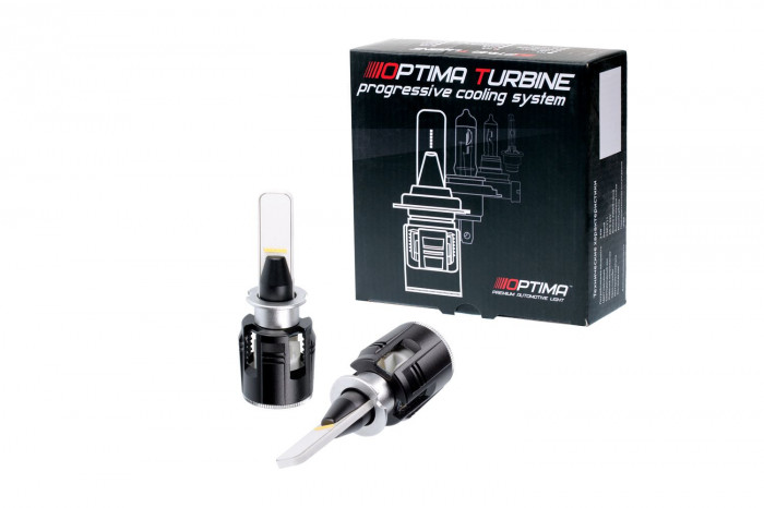 Светодиодные лампы H3 Optima LED TURBINE, чип CSP-Y11, White, 9-32V, 2 лампы