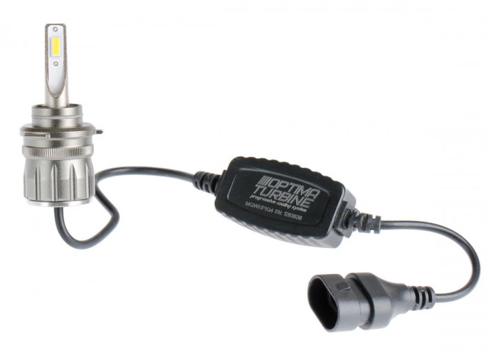 Светодиодные лампы HB3 Optima LED Turbine GT, чип 7535, White, 9-32V, IP68, 2шт МиниТурбина, Циркуляция  внутри фары