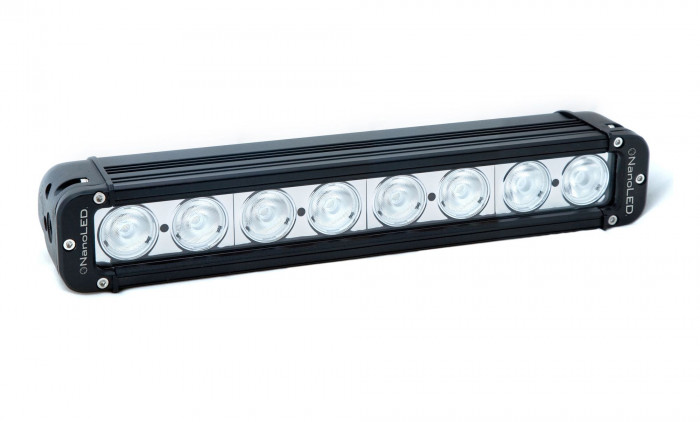 Фара светодиодная NANOLED 80W, 8 LED CREE X-ML, широкий луч 355*64,5*93 мм