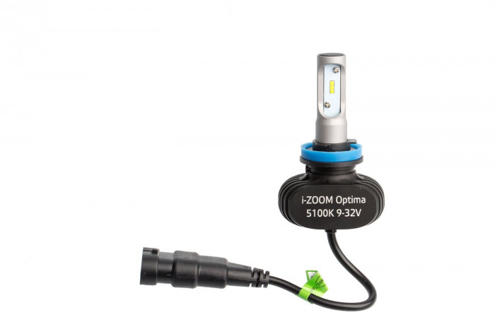 Светодиодные лампы H11 Optima LED i-ZOOM, Seoul-CSP, White, 9-32V, 2 лампы