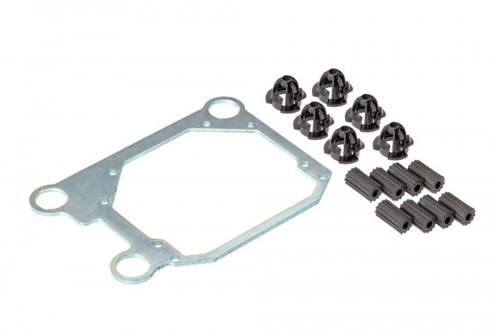 Переходные рамки Hyundai Tucson III дорест TL 2015-2019 для установки линз Optima Bi-LED с креплением Hella 3R/5R вместо штатных модулей