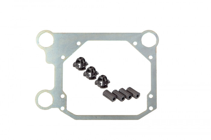 Переходные рамки Hyundai Tucson III дорест TL 2015-2019 для установки линз Optima Bi-LED с креплением Hella 3R/5R вместо штатных модулей