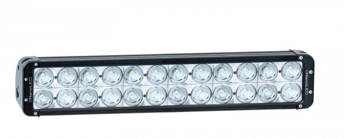 Фара светодиодная NANOLED 160W, 6 LED CREE X-ML, в два ряда, широкий луч
