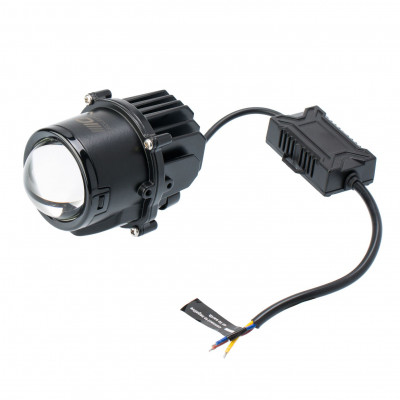 Светодиодная би-линза OPTIMA LED Waterproof 0896 Ближний-Дальний свет, диаметр 60мм, 30W, 5500K, 9-32V, комплект 2шт