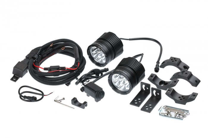 Фары светодиодные NANOLED STREET&FOREST SF330-SET, 30W*2, 6 LED, 2 фары, корпус черный, с проводкой