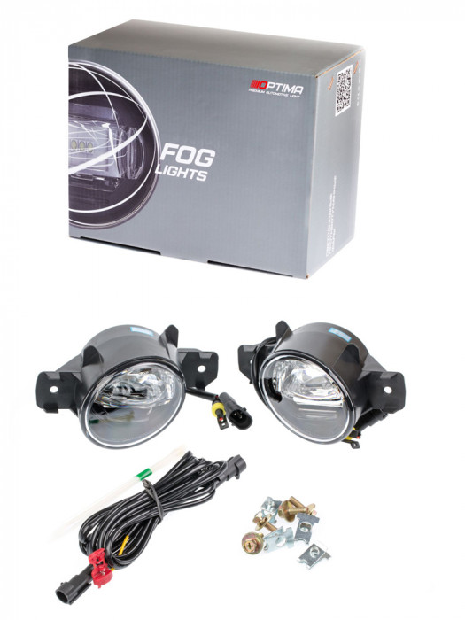 Светодиодная противотуманная фара OPTIMA LED FOG LIGHT 034 Infiniti/Nissan 90мм, 7W/0,4W, 5500K, 12V, комплект 2шт