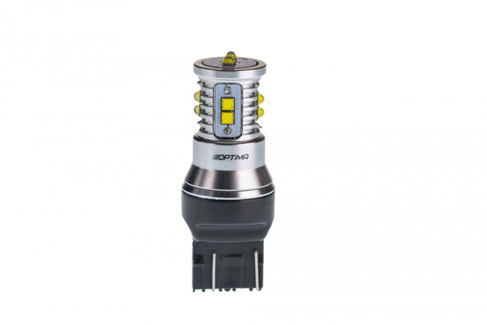 Светодиодная лампа 7443 Optima MINI-CREE, CAN, CREE XB-D*10, 5500K, 12-24V, (W3X16g), двухконтактная, 1 лампа