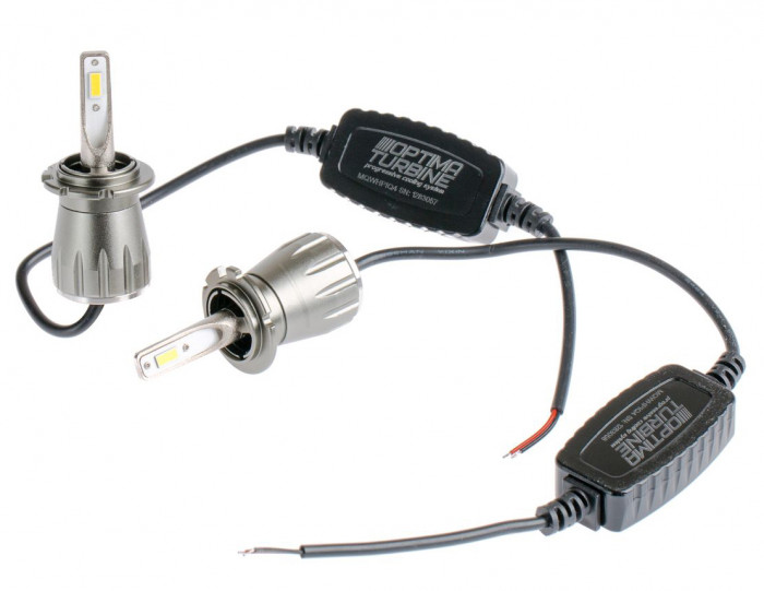 Светодиодные лампы D2 Optima LED Turbine GT, чип 7535, White, 9-32V, IP68, 2шт МиниТурбина, Циркуляция  внутри фары