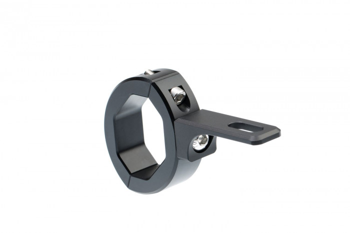 Крепление для фары на трубу 36-49мм, вращение 360гр, отверстие для крепления фары 8мм, Алюминия 1шт.