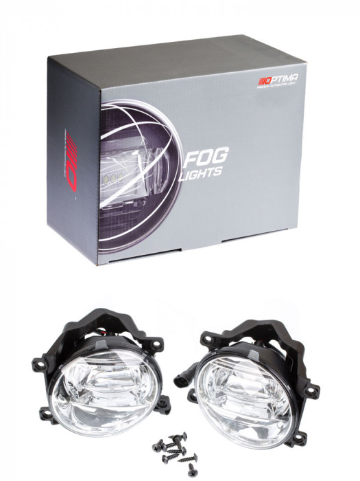 Светодиодная противотуманная фара OPTIMA LED FOG LIGHT 568 Toyota LC200/Rav4 90мм, 9W, 5500K, 12-24V, комплект 2шт