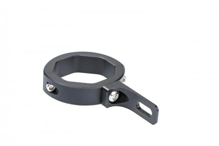 Крепление для фары на трубу 50-60мм, вращение 360гр, отверстие для крепления фары 8мм, Алюминия 1шт.