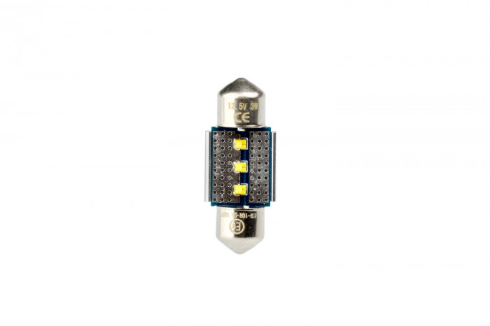 Светодиодная лампа Festoon 28mm Optima Premium, PHILIPS, CAN, white, 12V, T10*28mm (SV 7-8), 1 лампа