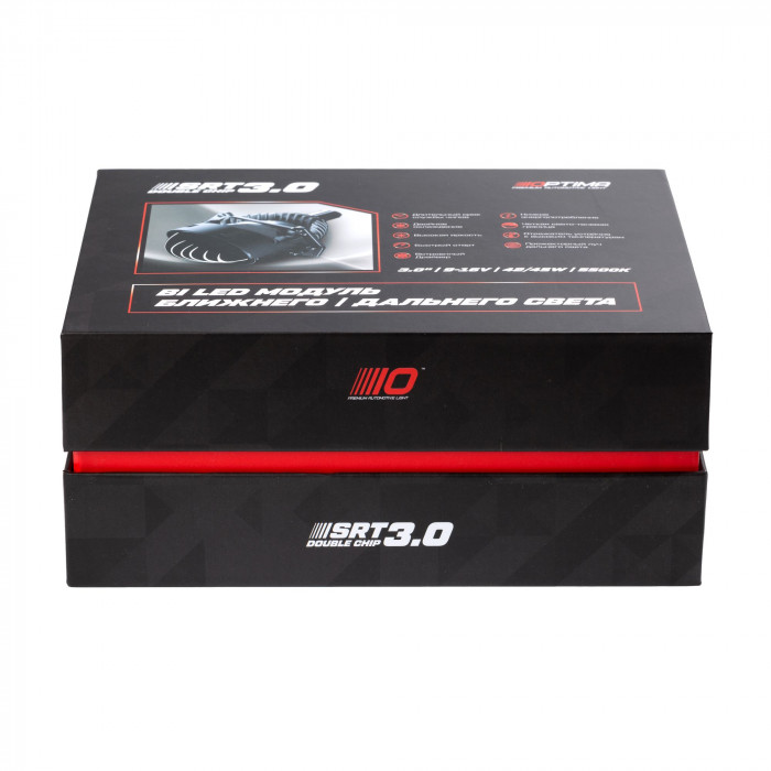 Светодиодная линза Optima Premium Bi-LED Lens, Series Reflector Technology (SRT), Double Chip 3.0", 5500К, Комплект 2 шт.