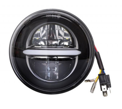 Светодиодная фара 5,75&quot; 45W ближний / дальний / ДХО, 12V, 1шт.