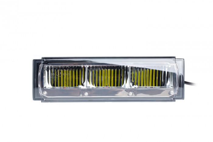 Фара светодиодная 45W, 3 LED, с кронштейном, Свет Противотуманный (полоска), 120*100*50