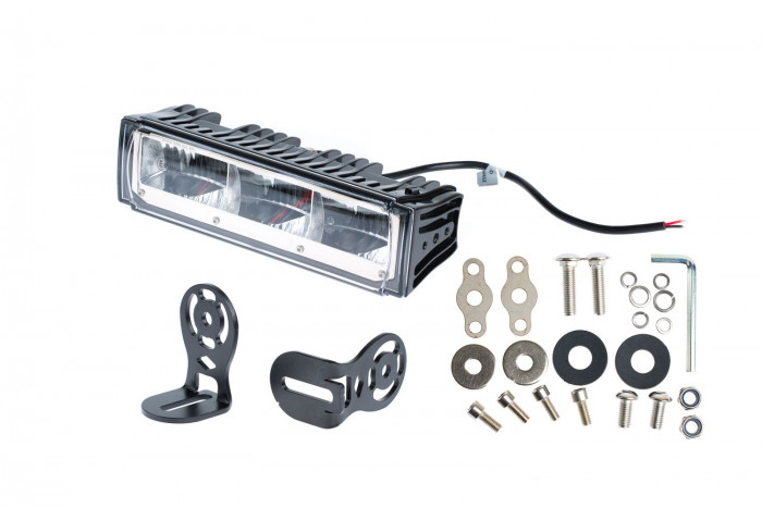 Фара светодиодная 45W, 3 LED, с кронштейном, Свет Противотуманный (полоска), 120*100*50