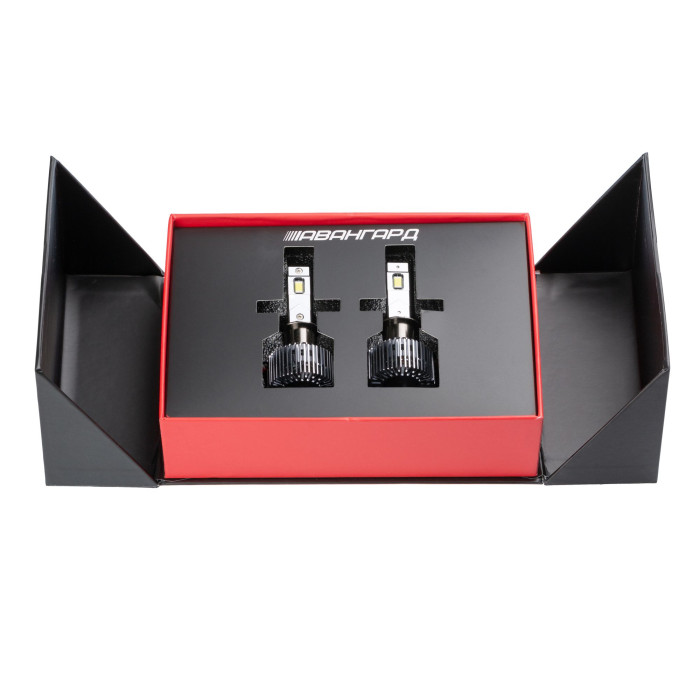 Светодиодные лампы H1 Optima Premium LED АВАНГАРД, 70W, 12-24V, 5500K, 6800lm, комплект 2 шт.