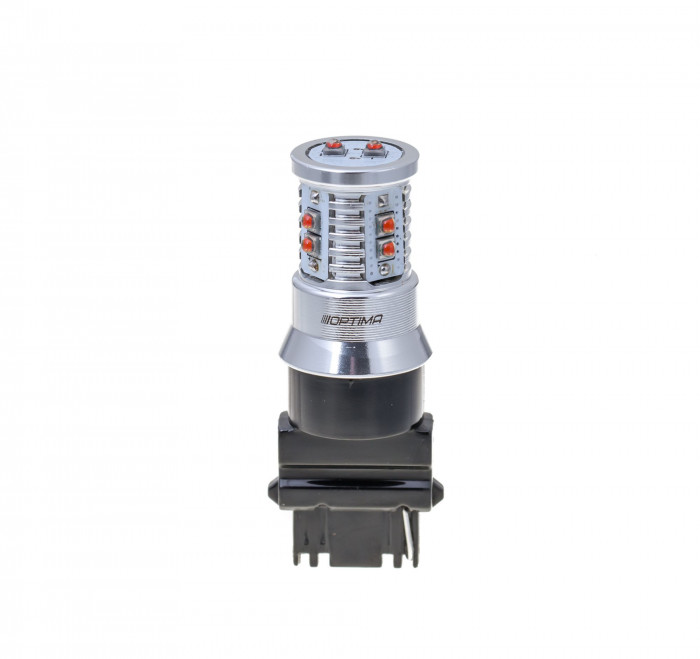 Светодиодная лампа 3156 Optima MINI-CREE, YELLOW, CAN, CREE XB-D*10, 2800K, 12-24V, 1 лампа