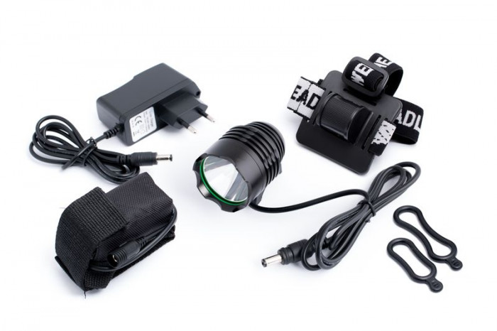 Фара велосипеда Ultra Fire PRO-H01BLACK, 1LED, 1200 Lm, CREE X-ML2 T6 10W