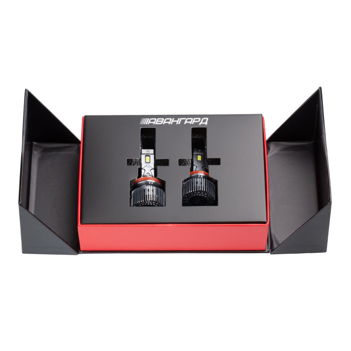 Светодиодные лампы H11 Optima Premium LED АВАНГАРД, 70W, 12-24V, 5500K, 6800lm, комплект 2 шт.