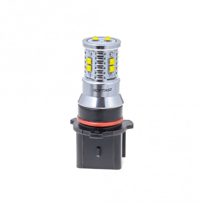 Светодиодная лампа P13W Optima MINI-CREE, CAN, CREE XB-D*10, 5500K, (PG18.5d-1), 12-24V, 1 лампа