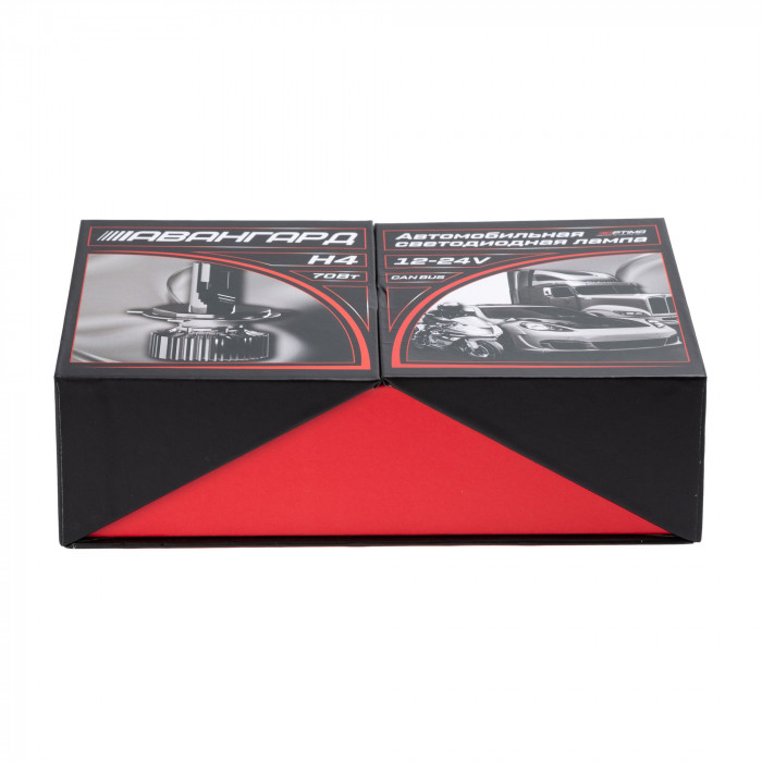 Светодиодные лампы H4 Optima Premium LED АВАНГАРД, 70W, 12-24V, 5500K, 6800lm, комплект 2 шт.