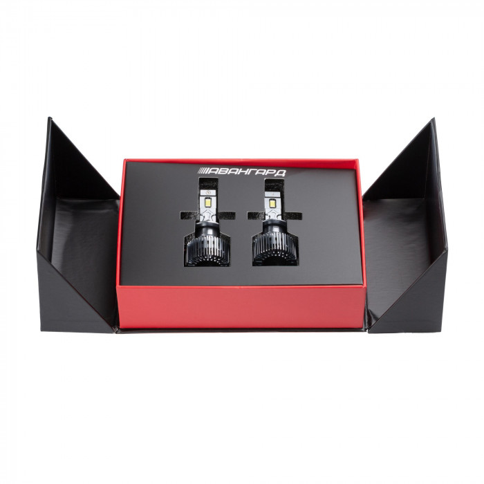 Светодиодные лампы H7 Optima Premium LED АВАНГАРД, 70W, 12-24V, 5500K, 6800lm, комплект 2 шт.
