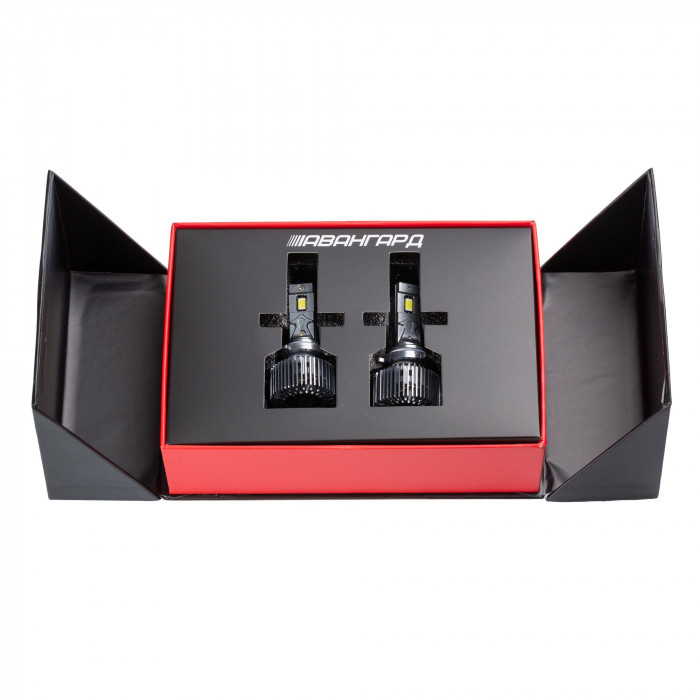 Светодиодные лампы HB3 Optima Premium LED АВАНГАРД, 70W, 12-24V, 5500K, 6800lm, комплект 2 шт.
