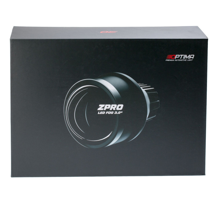 Светодиодная линза противотуманного света Optima LED FOG Lens Z-PRO 3,0", 5500K, Комплект 2 шт.