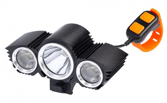 Фара велосипеда Ultra Fire PRO-H06PRO, 3LED, 3000 Lm, CREE X-ML2 T6 10W