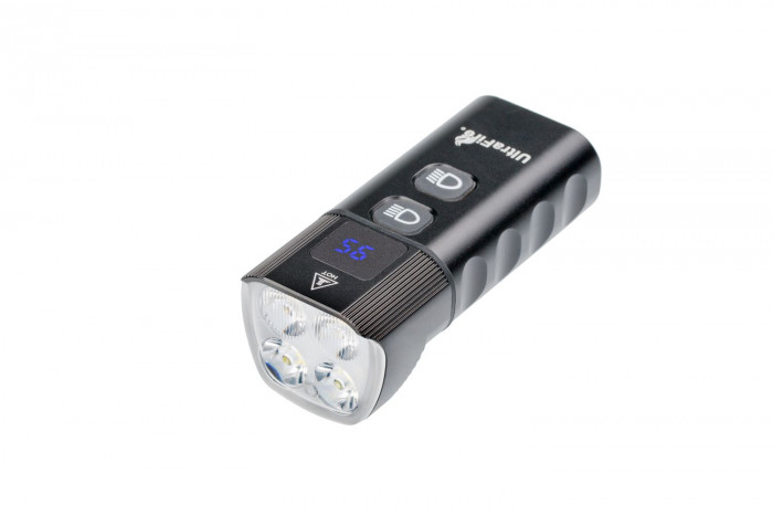 Фара велосипеда Ultra Fire PRO-M1600, 4LED, 1600 Lm, XPG, Ближний/Дальний свет, встроеный АКБ