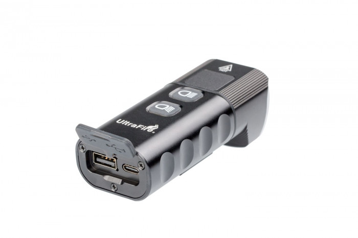 Фара велосипеда Ultra Fire PRO-M1600, 4LED, 1600 Lm, XPG, Ближний/Дальний свет, встроеный АКБ