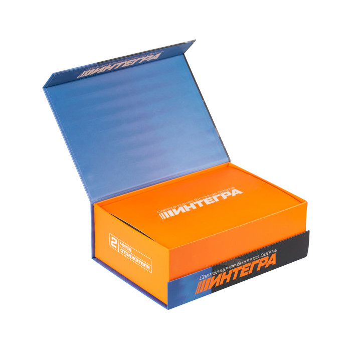 Светодиодная линза Optima Premium Bi-LED Lens ИНТЕГРА, 2 чипа, 5500K, 3.0", 12V, комплект 2 шт.