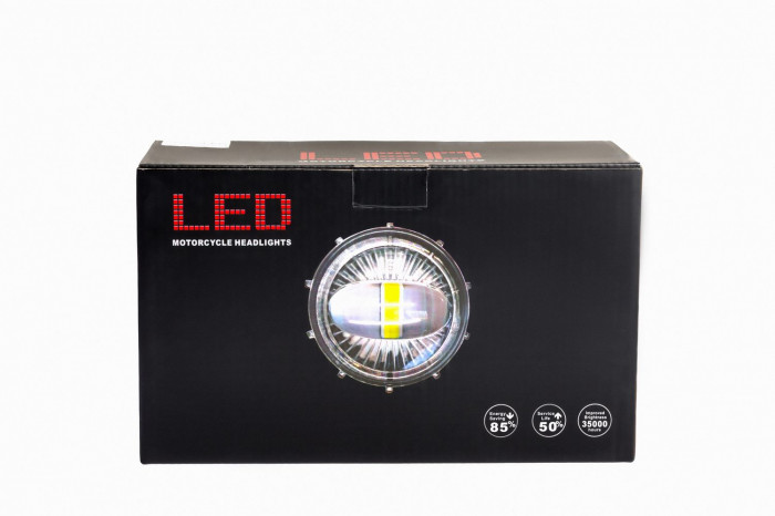 Фара светодиодная NANOLED ULTRA M915, 30W, КРУГЛАЯ, LED 2525, 62x85x105мм, комплект 2 шт, с крепление и проводкой