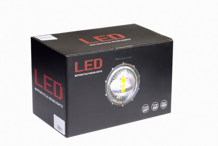 Фара светодиодная NANOLED ULTRA M915, 30W, КРУГЛАЯ, LED 2525, 62x85x105мм, комплект 2 шт, с крепление и проводкой