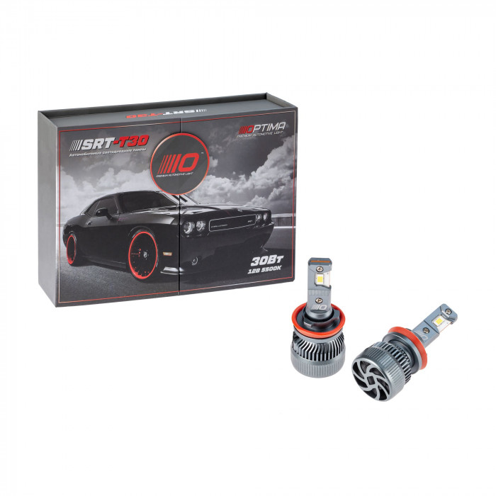 Светодиодные лампы H11 Optima Premium LED SRT-T30, 30W, 12V, 5500K, 2800lm, комплект 2 шт.