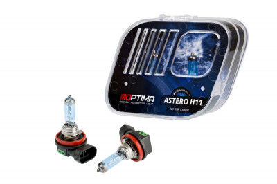 Галогенные лампы Optima Astero H11 +80% White 5000K, 12V, 55W БЕЗ ГАРАНТИИ