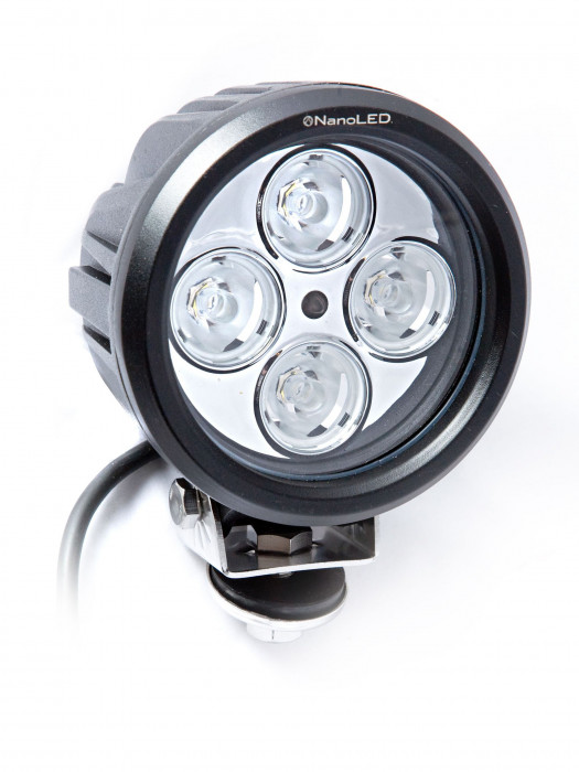 Фара светодиодная NANOLED 40W, SLIM круглая, 4 LED CREE X-ML, узкий луч D120*75 мм