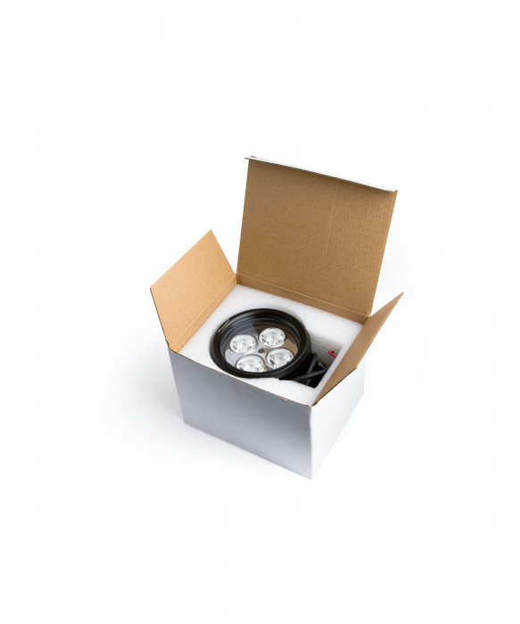 Фара светодиодная NANOLED 40W, SLIM круглая, 4 LED CREE X-ML, узкий луч D120*75 мм