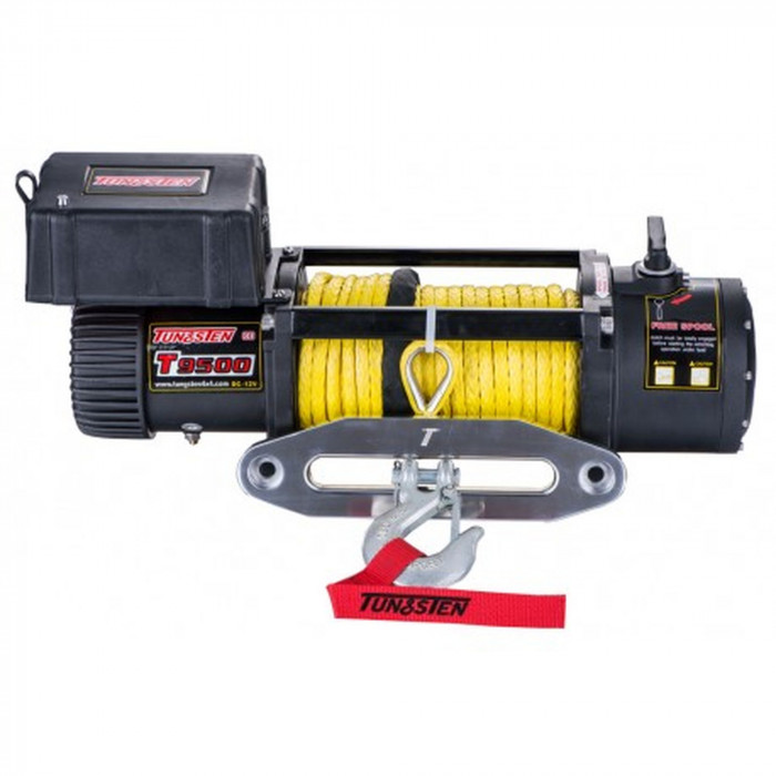 Лебедка для внедорожника Tungsten T9500 тяговое усилие 9500Lb/4310 кг, трос синтетический, 12V