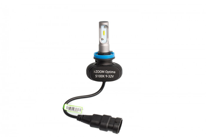Светодиодные лампы H8 Optima LED i-ZOOM, Seoul-CSP, White, 9-32V, 2 лампы