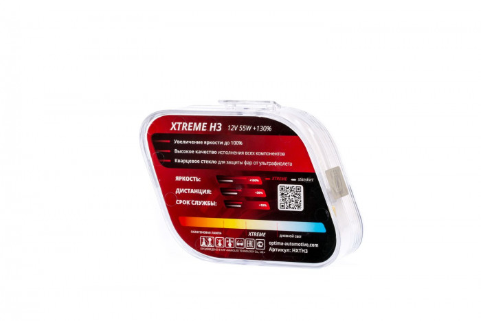 Галогенные лампы Optima Xtreme H3 +130% light 4200K, 12V, 55W БЕЗ ГАРАНТИИ