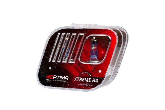 Галогенные лампы Optima Xtreme H4 +130% light 4200K, 12V, 60/55W БЕЗ ГАРАНТИИ
