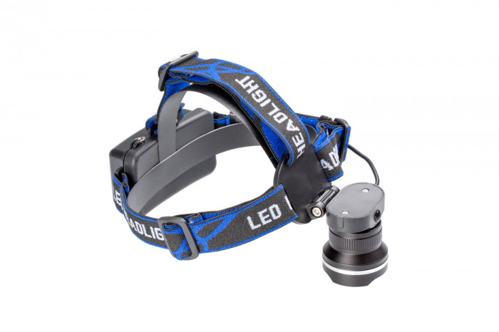 Налобный фонарь PRO-GH08, CREE XM-L T6 10W, 1000Lm, с АКБ, с зумом, корпус ЧЕРНЫЙ