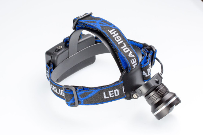 Налобный фонарь PRO-GH08, CREE XM-L T6 10W, 1000Lm, с АКБ, с зумом, корпус ЧЕРНЫЙ