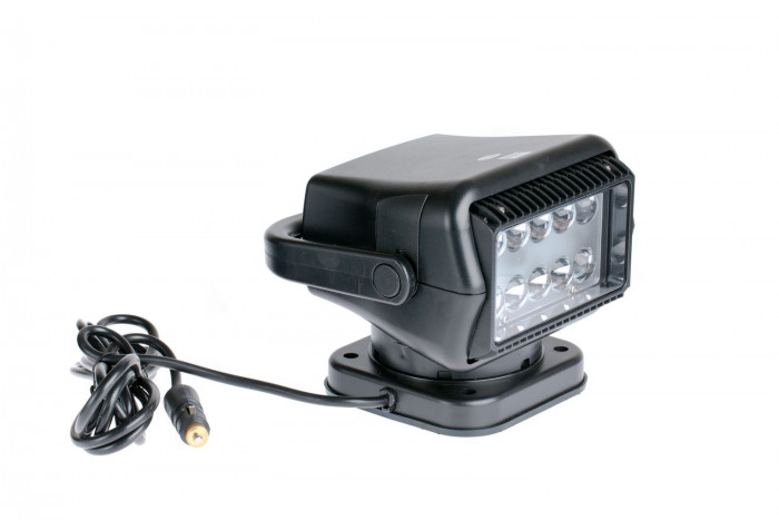 Фара-искатель Светодиодный 50W 5000К 12V, ЧЕРНЫЙ, LED 10 шт, с пультом, на магните, с ручкой